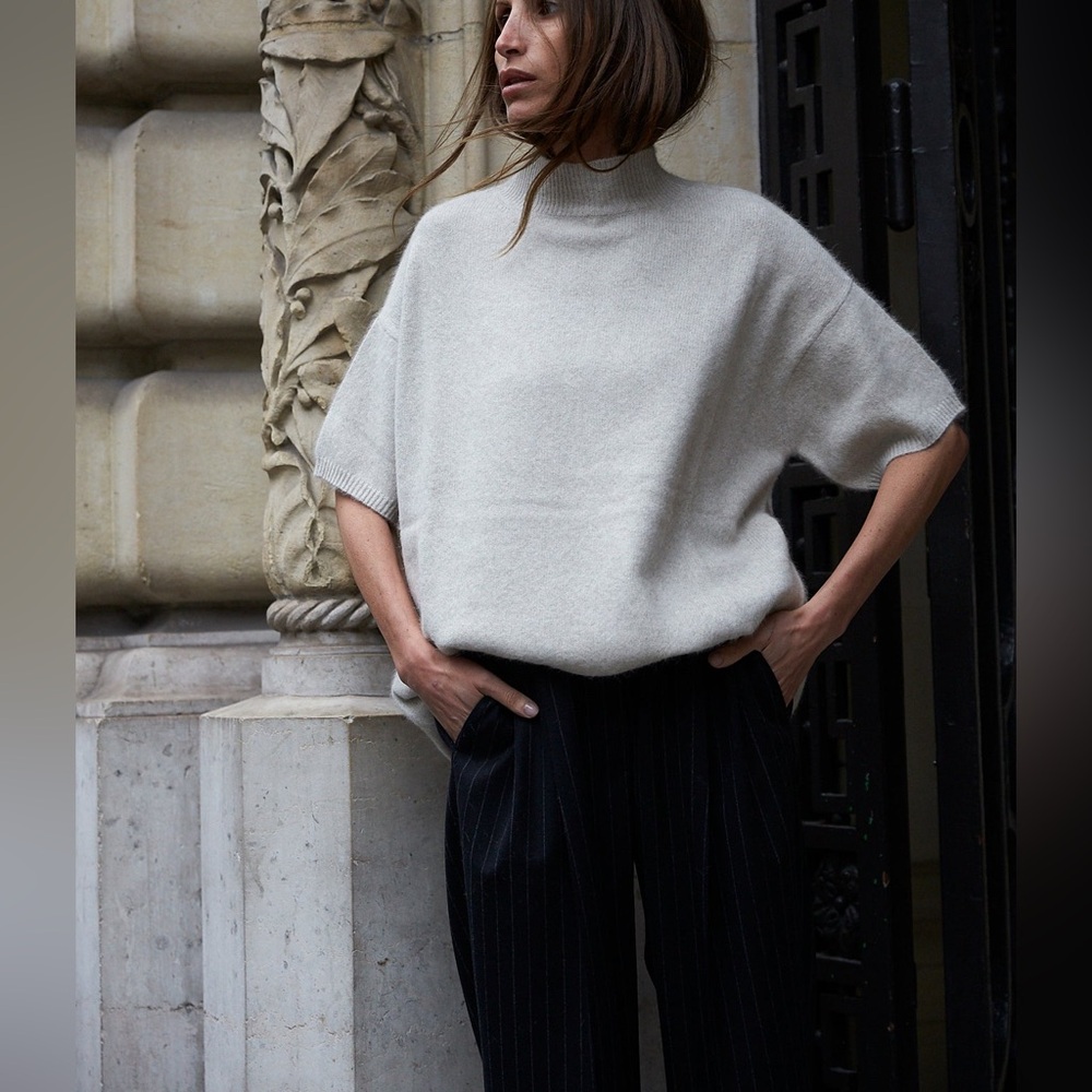 Loulou Studio Pertusato Wool Combo Sweater